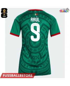 Günstige Mexiko Raul Jimenez #9 Heimtrikot Damen WM 2026 Kurzarm